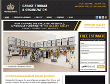 Tablet Screenshot of garagesolutionswabashvalley.com